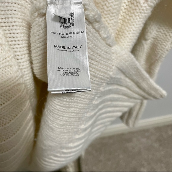 Pietro Brunelli Oversized Chunky Knit Turtleneck Sweater - size small - Picture 6 of 8